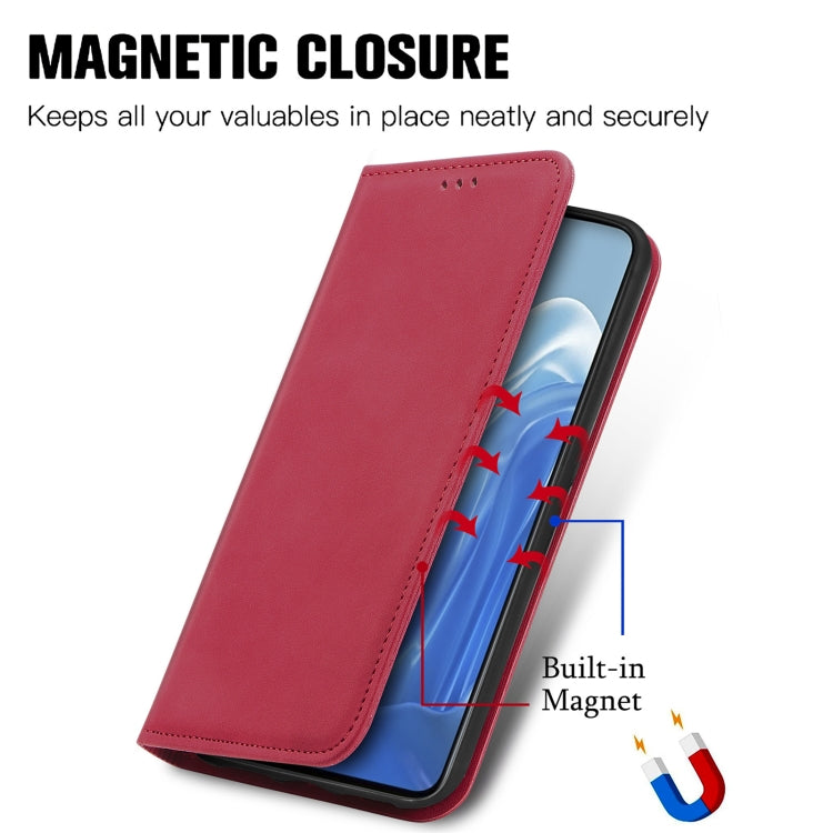For OPPO Reno7 Pro 5G Retro Skin Feel Magnetic Flip Leather Case