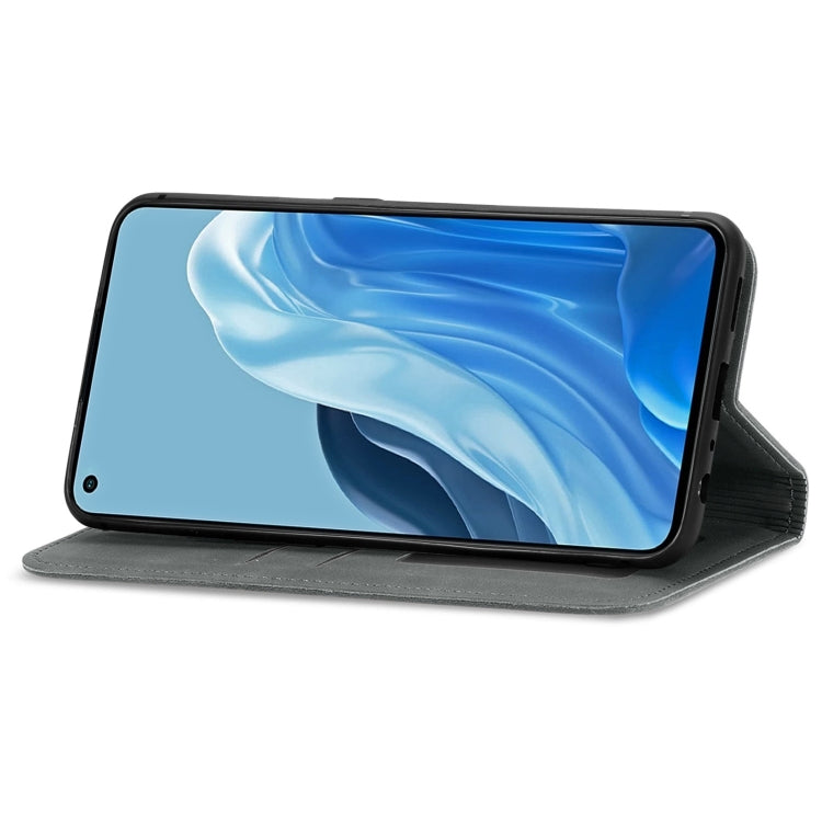 For OPPO Reno7 Pro 5G Retro Skin Feel Magnetic Flip Leather Case