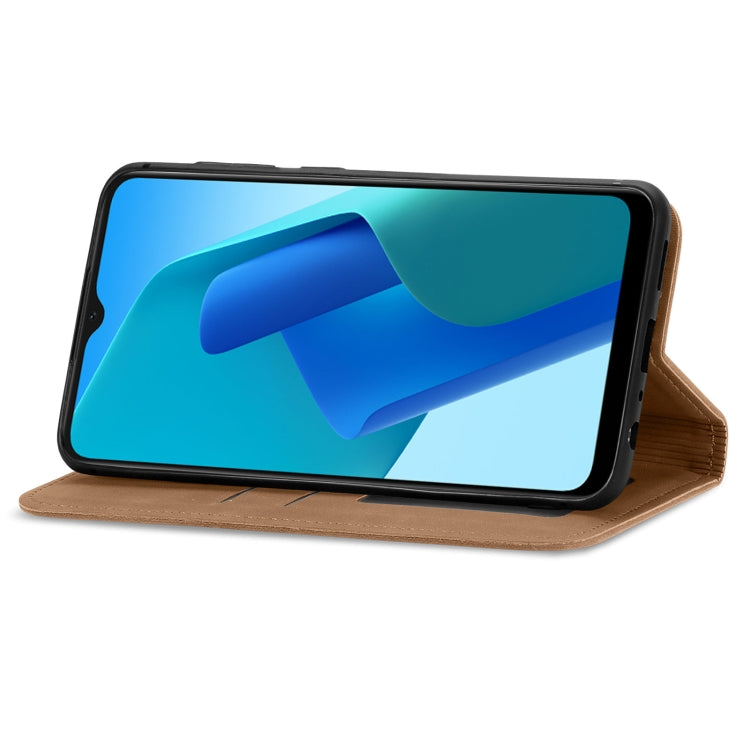 For OPPO A16K Retro Skin Feel Magnetic Flip Leather Case