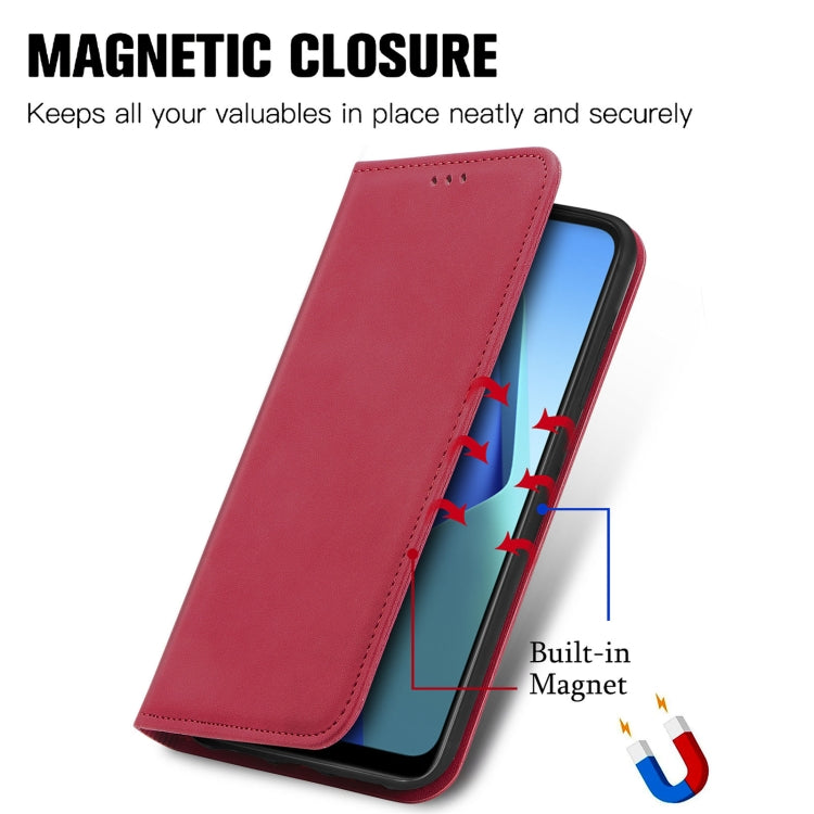 For OPPO A16K Retro Skin Feel Magnetic Flip Leather Case