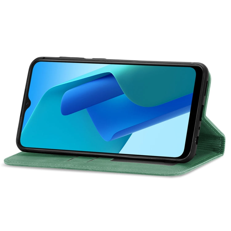 For OPPO A16K Retro Skin Feel Magnetic Flip Leather Case