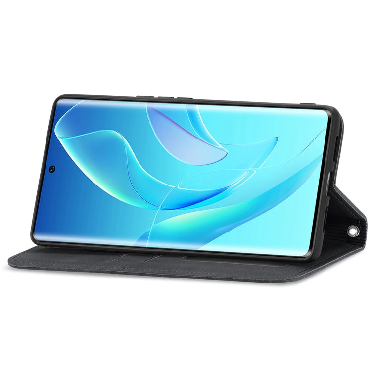 For Honor 60 Retro Skin Feel Magnetic Horizontal Flip Leather Phone Case