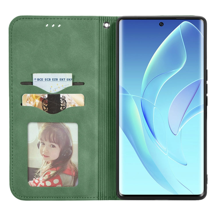 For Honor 60 Retro Skin Feel Magnetic Horizontal Flip Leather Phone Case