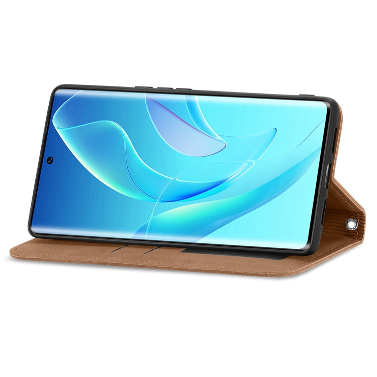 For Honor 60 Retro Skin Feel Magnetic Horizontal Flip Leather Phone Case