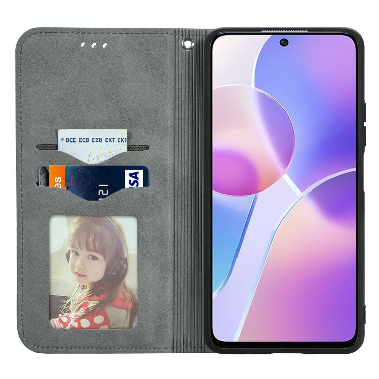 For Honor X30i Retro Skin Feel Magnetic Horizontal Flip Leather Phone Case