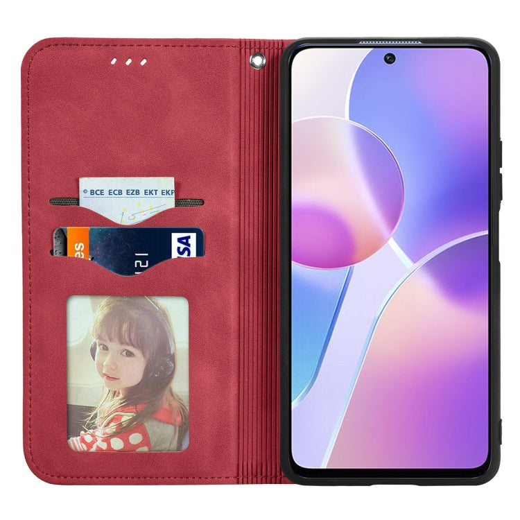 For Honor X30i Retro Skin Feel Magnetic Horizontal Flip Leather Phone Case