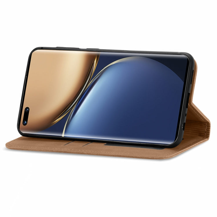 For Honor Magic3 Pro Retro Skin Feel Magnetic Horizontal Flip Leather Phone Case