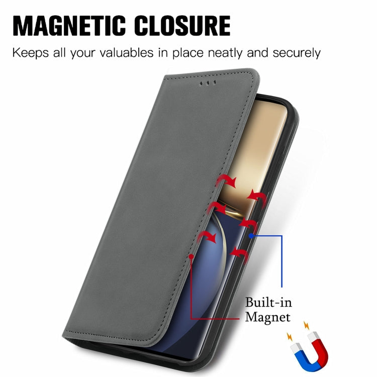 For Honor Magic3 Pro Retro Skin Feel Magnetic Horizontal Flip Leather Phone Case