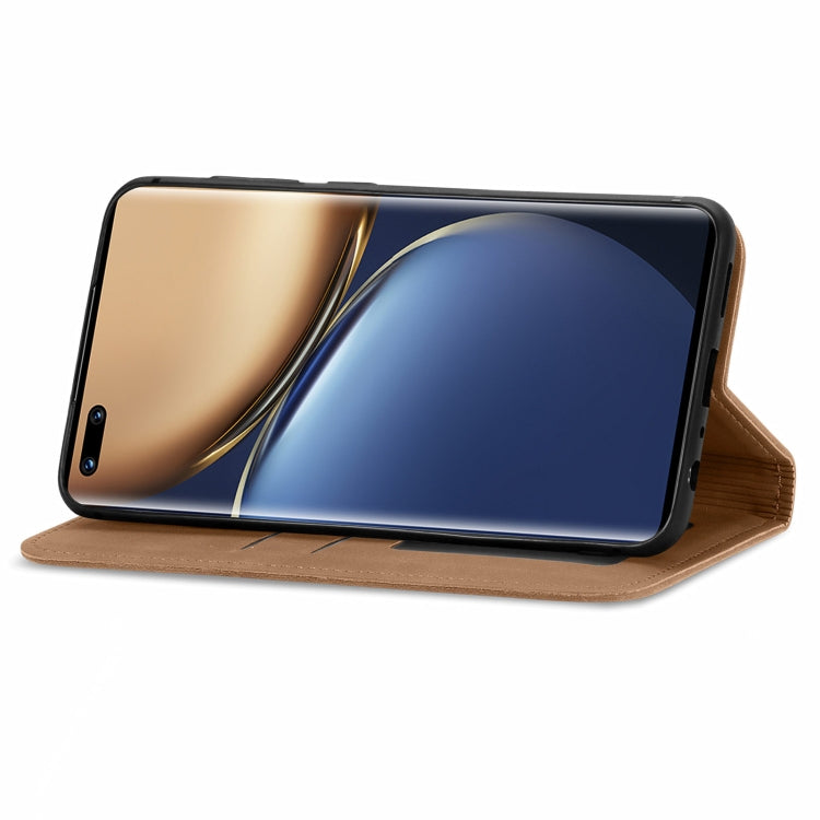 For Honor Magic3 Retro Skin Feel Magnetic Horizontal Flip Leather Phone Case