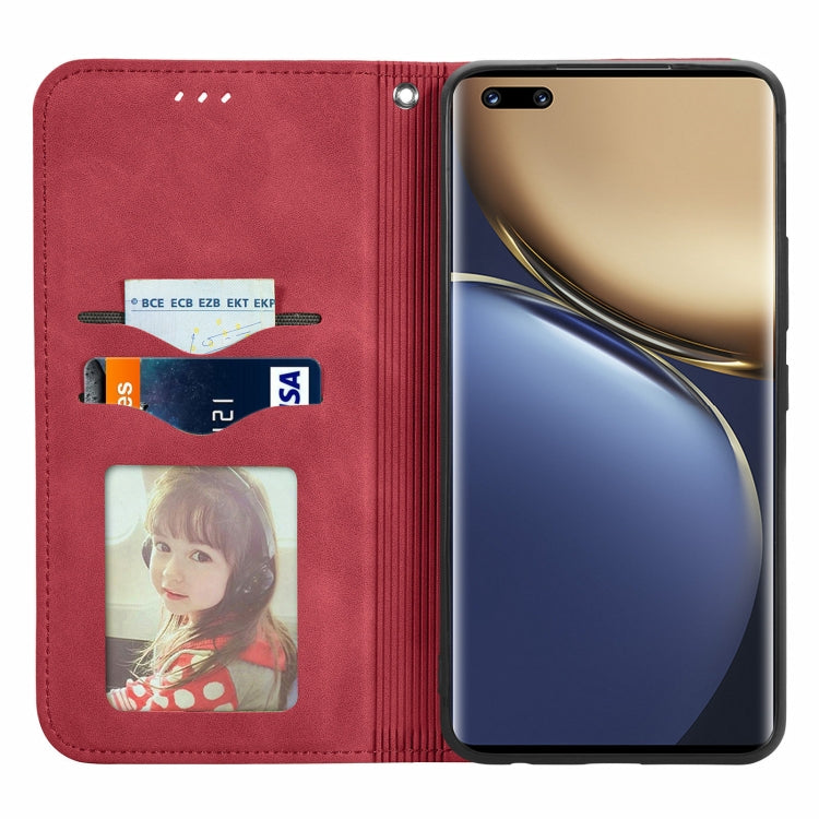 For Honor Magic3 Retro Skin Feel Magnetic Horizontal Flip Leather Phone Case