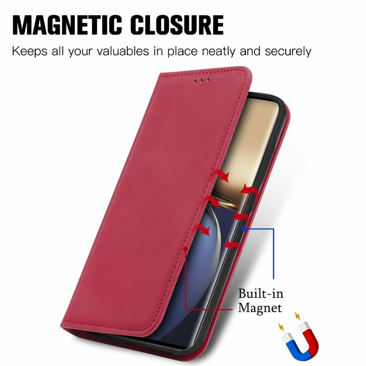 For Honor Magic3 Retro Skin Feel Magnetic Horizontal Flip Leather Phone Case