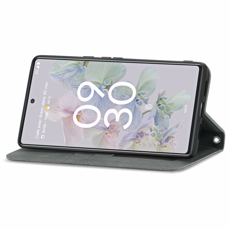 For Google Pixel 6a Retro Skin Feel Magnetic Horizontal Flip Leather Phone Case