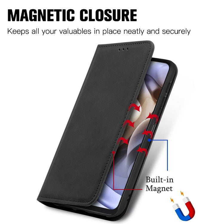 For Motorola Moto G31 Retro Skin Feel Magnetic Horizontal Flip Leather Phone Case