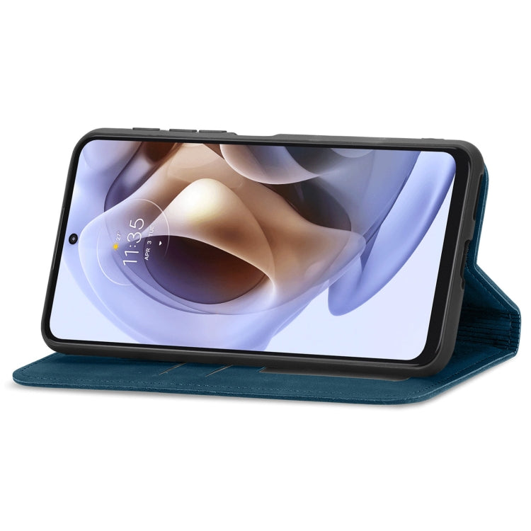 For Motorola Moto G31 Retro Skin Feel Magnetic Horizontal Flip Leather Phone Case