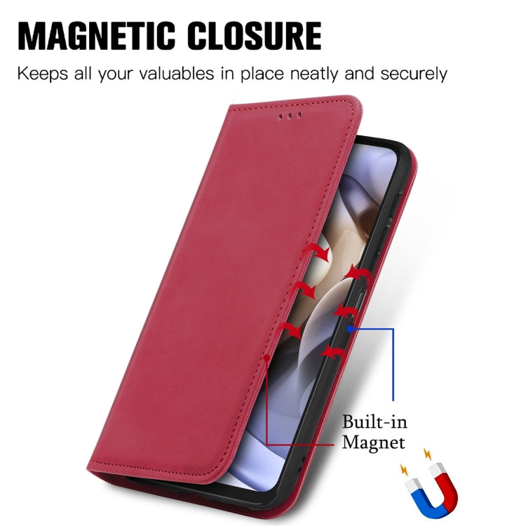 For Motorola Moto G31 Retro Skin Feel Magnetic Horizontal Flip Leather Phone Case