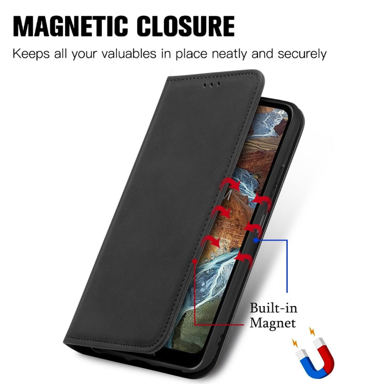 For Nokia G300 Retro Skin Feel Magnetic Horizontal Flip Leather Phone Case