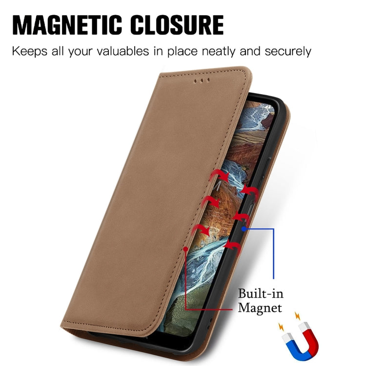 For Nokia G300 Retro Skin Feel Magnetic Horizontal Flip Leather Phone Case