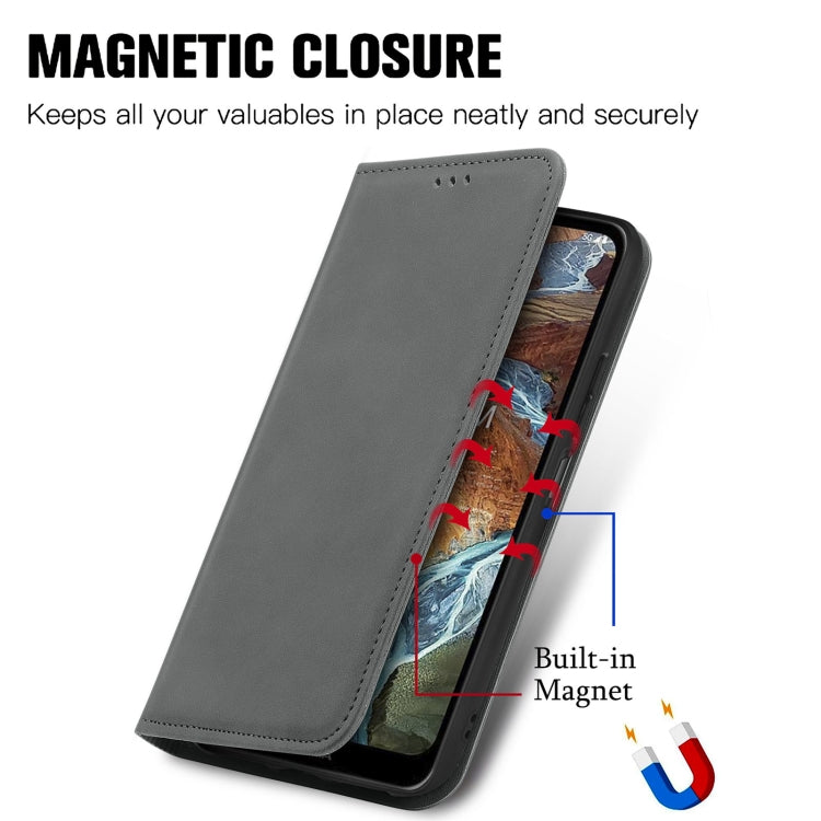 For Nokia G300 Retro Skin Feel Magnetic Horizontal Flip Leather Phone Case