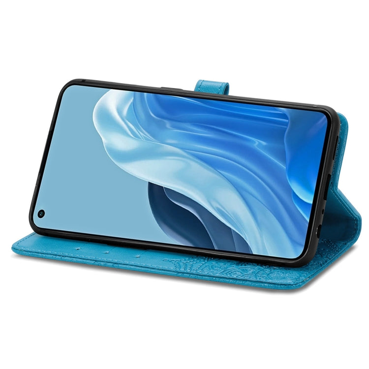 For OPPO Reno7 Pro 5G Mandala Flower Embossed Flip Leather Phone Case