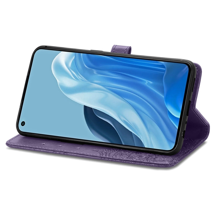 For OPPO Reno7 Pro 5G Mandala Flower Embossed Flip Leather Phone Case