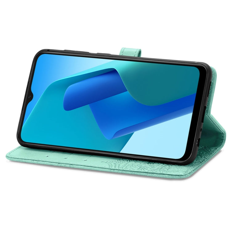 For OPPO A16K Mandala Flower Embossed Flip Leather Phone Case