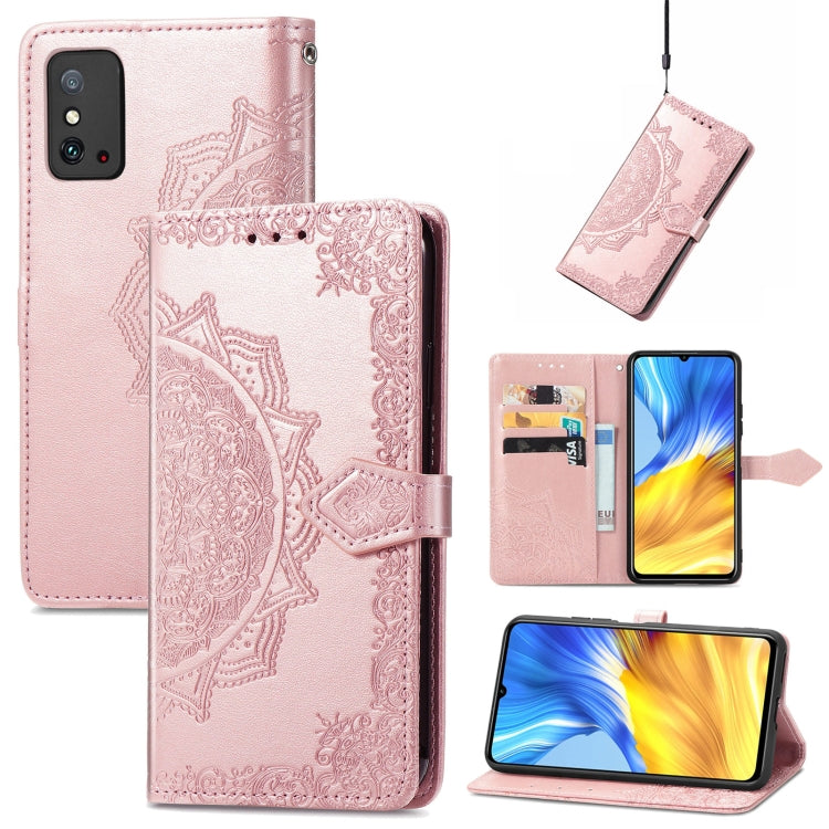 For Honor X10 Max 5G Mandala Flower Embossed Flip Leather Phone Case