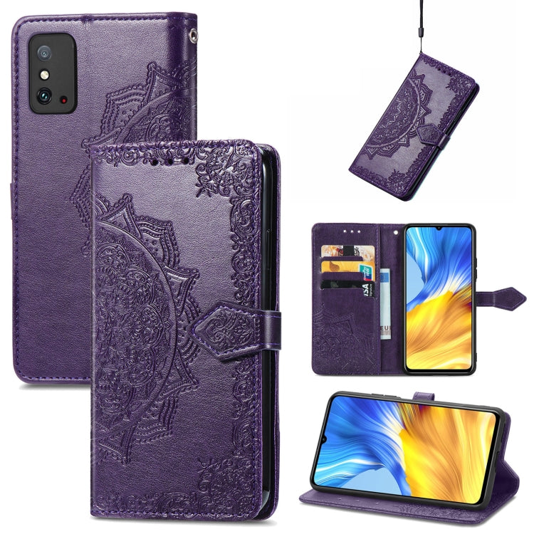 For Honor X10 Max 5G Mandala Flower Embossed Flip Leather Phone Case