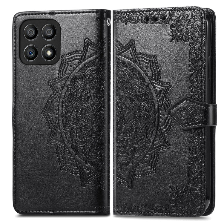 For Honor X30i Mandala Flower Embossed Flip Leather Phone Case