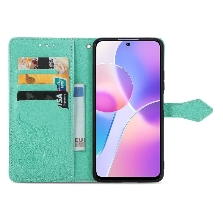 For Honor X30i Mandala Flower Embossed Flip Leather Phone Case