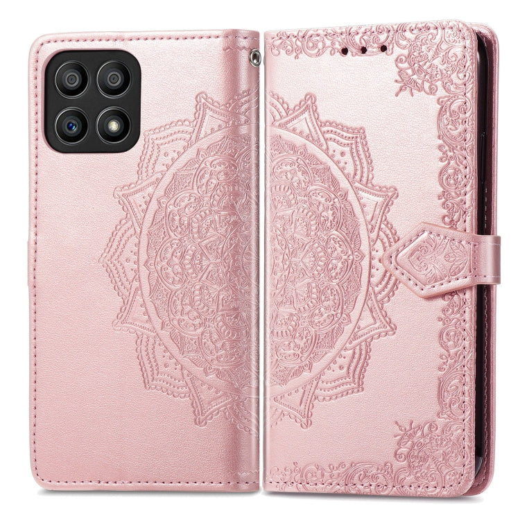 For Honor X30i Mandala Flower Embossed Flip Leather Phone Case