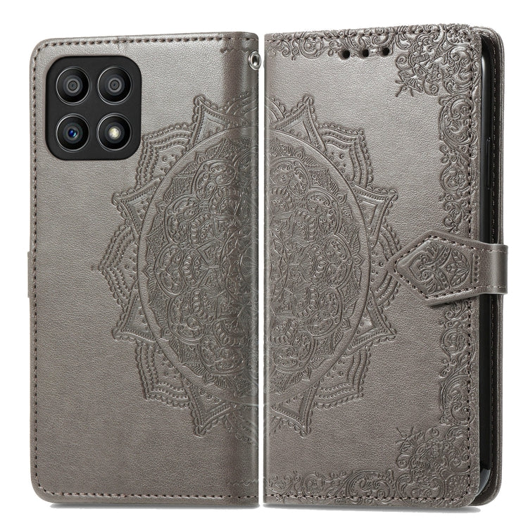 For Honor X30i Mandala Flower Embossed Flip Leather Phone Case