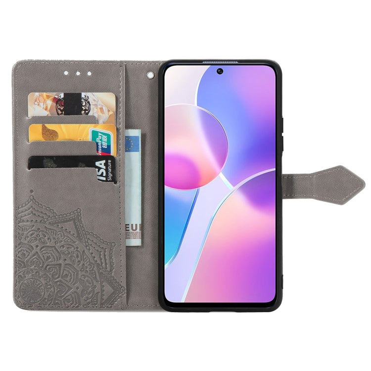 For Honor X30i Mandala Flower Embossed Flip Leather Phone Case