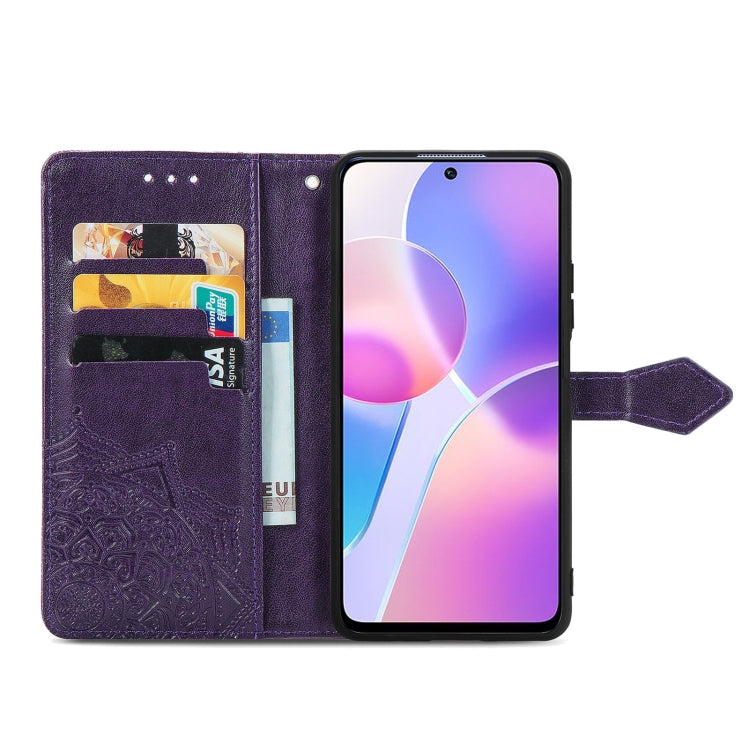 For Honor X30i Mandala Flower Embossed Flip Leather Phone Case