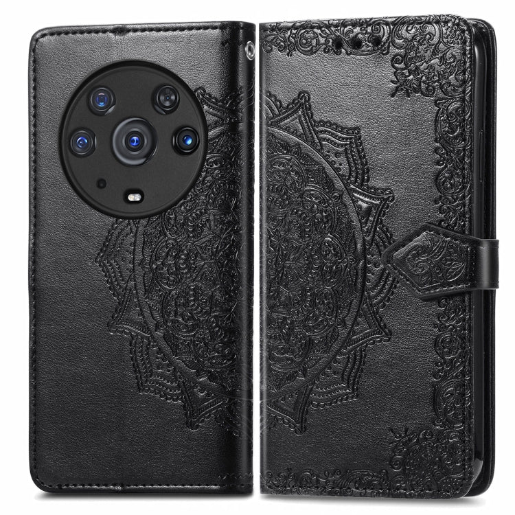 For Honor Magic3 Pro Mandala Flower Embossed Flip Leather Phone Case