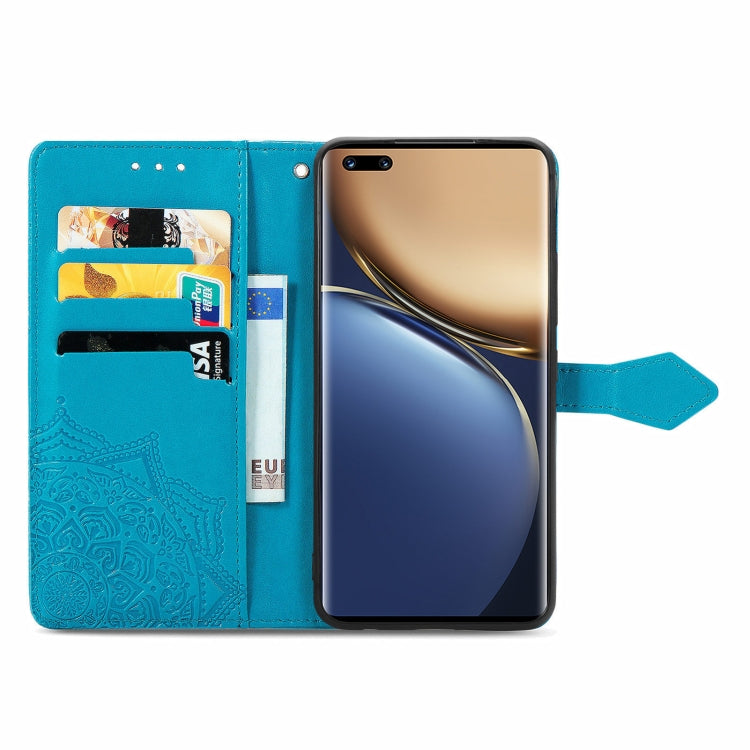 For Honor Magic3 Pro Mandala Flower Embossed Flip Leather Phone Case