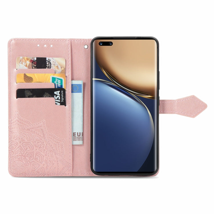 For Honor Magic3 Pro Mandala Flower Embossed Flip Leather Phone Case