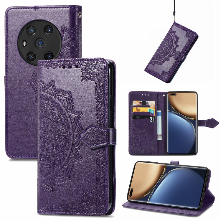 For Honor Magic3 Mandala Flower Embossed Flip Leather Phone Case