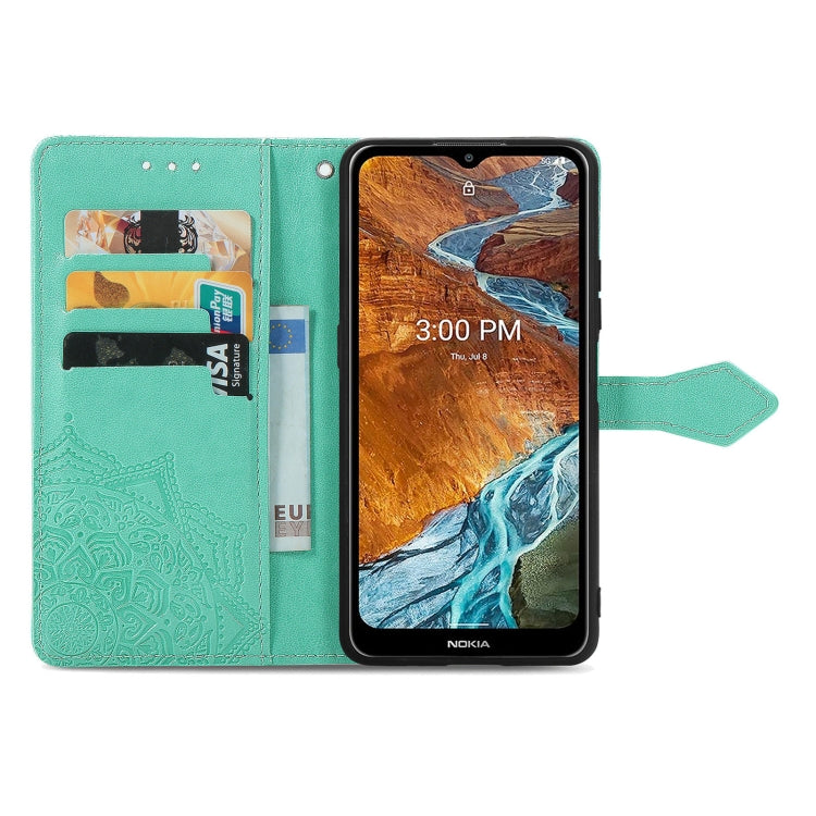 For Nokia G300 Mandala Flower Embossed Flip Leather Phone Case