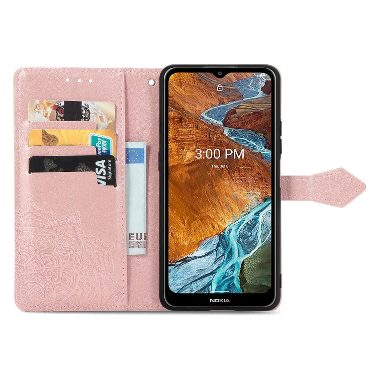 For Nokia G300 Mandala Flower Embossed Flip Leather Phone Case