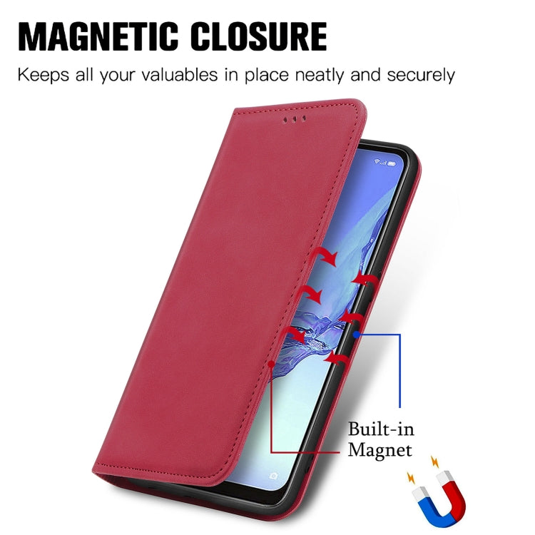 For OPPO A53 5G Retro Skin Feel Magnetic Horizontal Flip Leather Phone Case