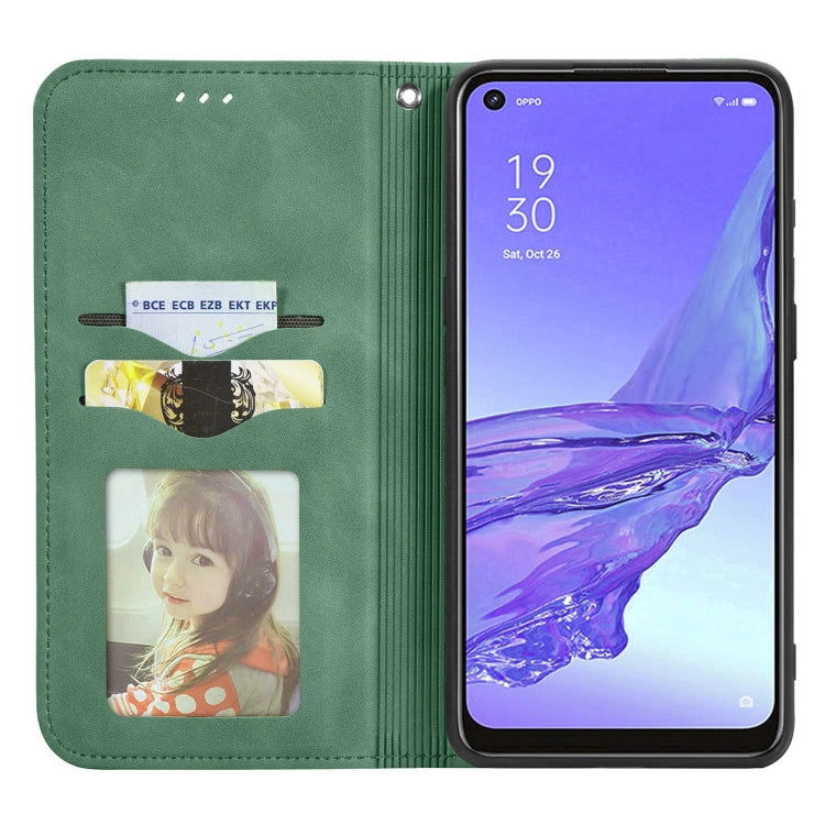 For OPPO A53 5G Retro Skin Feel Magnetic Horizontal Flip Leather Phone Case