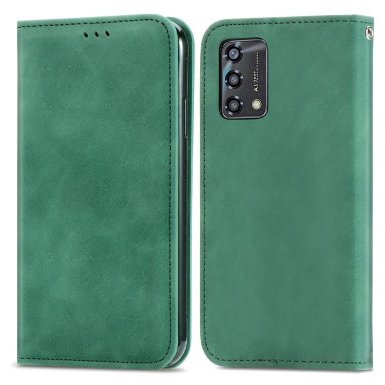 For OPPO A95 4G Retro Skin Feel Magnetic Horizontal Flip Leather Phone Case