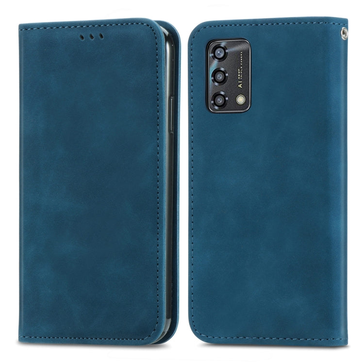 For OPPO A95 5G Retro Skin Feel Magnetic Horizontal Flip Leather Phone Case