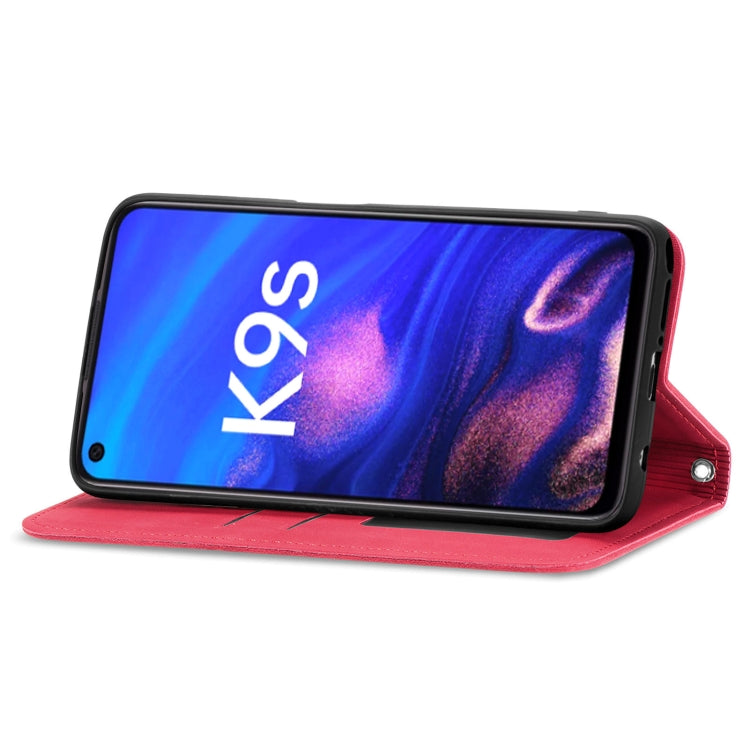 For OPPO K9s Retro Skin Feel Magnetic Horizontal Flip Leather Phone Case
