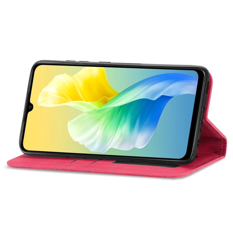 For vivo S10e Retro Skin Feel Magnetic Horizontal Flip Leather Phone Case