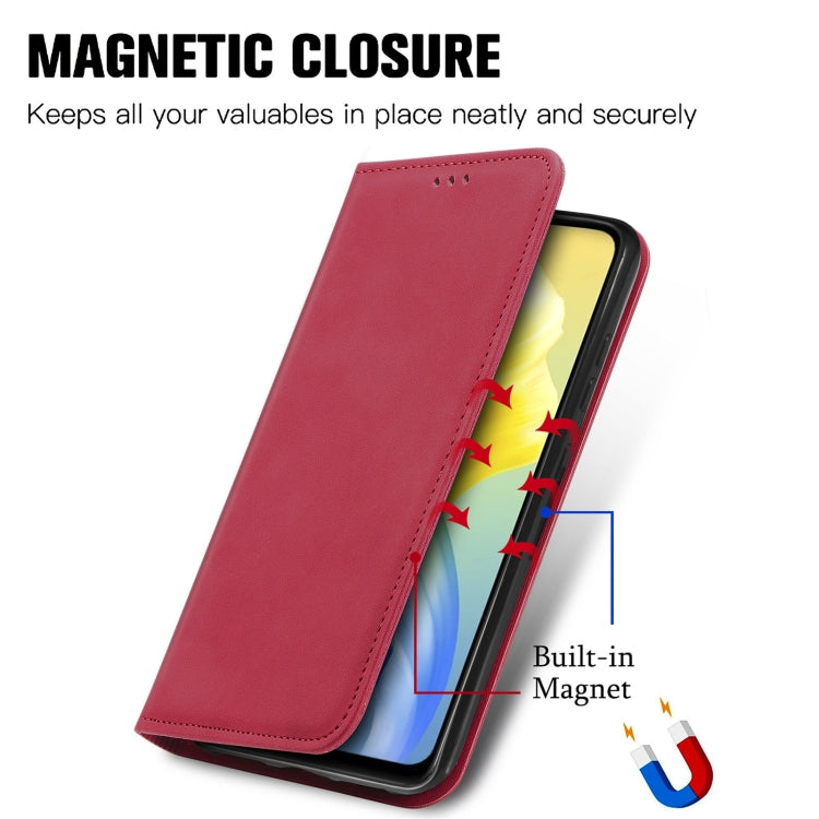 For vivo S10e Retro Skin Feel Magnetic Horizontal Flip Leather Phone Case