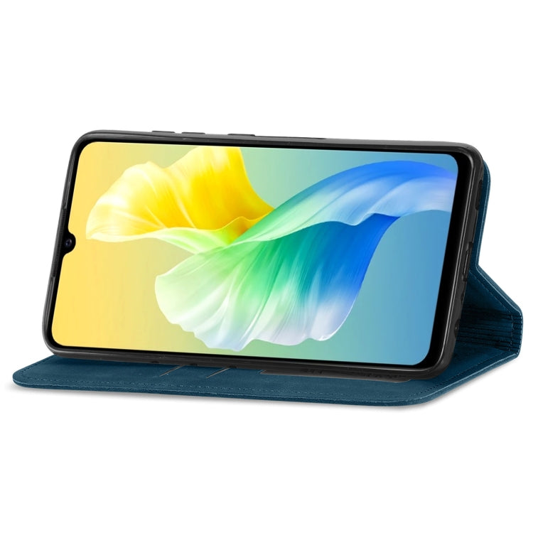 For vivo S10e Retro Skin Feel Magnetic Horizontal Flip Leather Phone Case