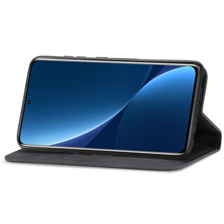 For Xiaomi 12 Pro Retro Skin Feel Magnetic Flip Leather Phone Case