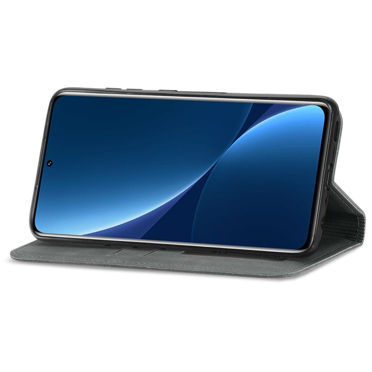 For Xiaomi 12 Pro Retro Skin Feel Magnetic Flip Leather Phone Case