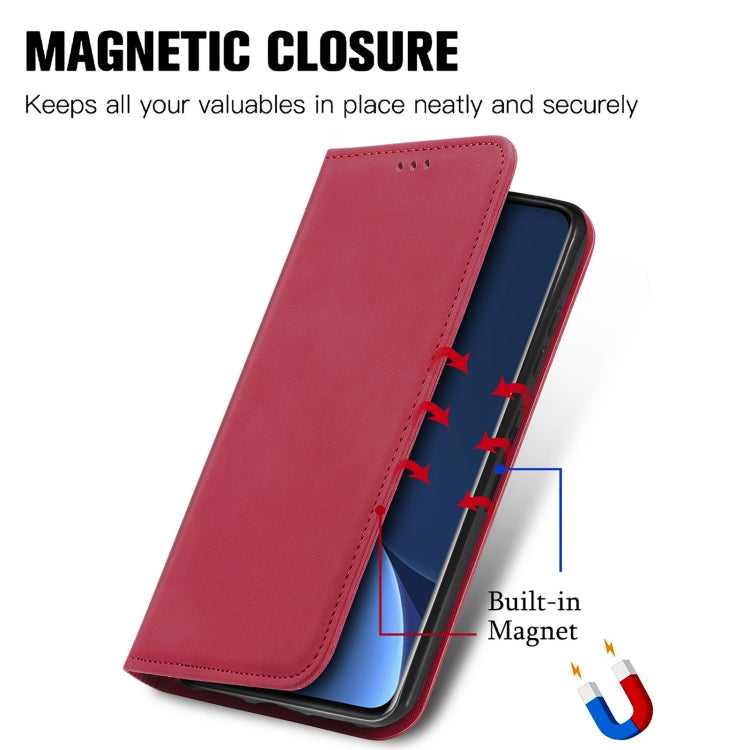 For Xiaomi 12 Pro Retro Skin Feel Magnetic Flip Leather Phone Case